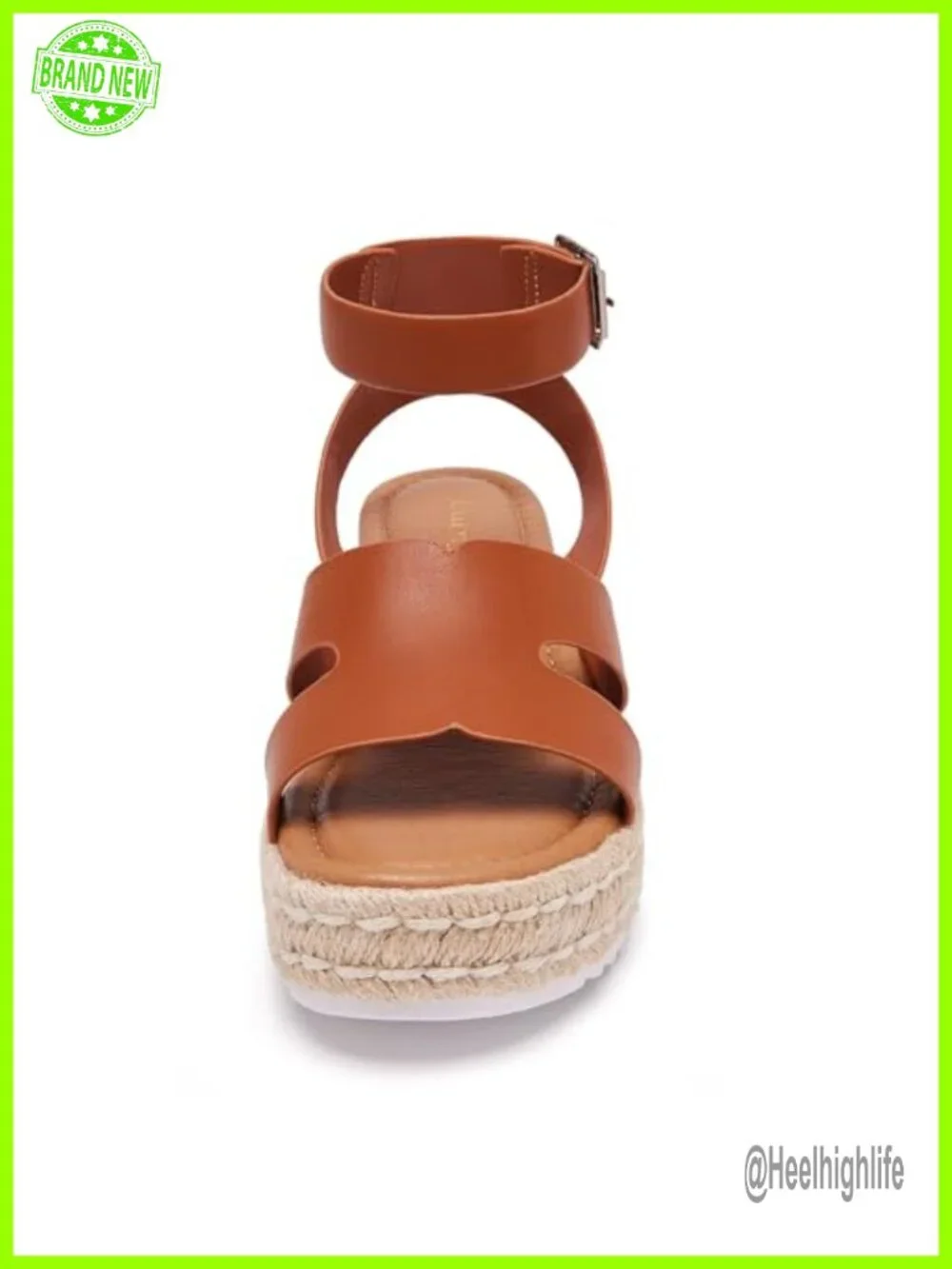 Women's Platform Espadrille Wedge Sandals Adjustable Ankle Strap Buckle Open Toe